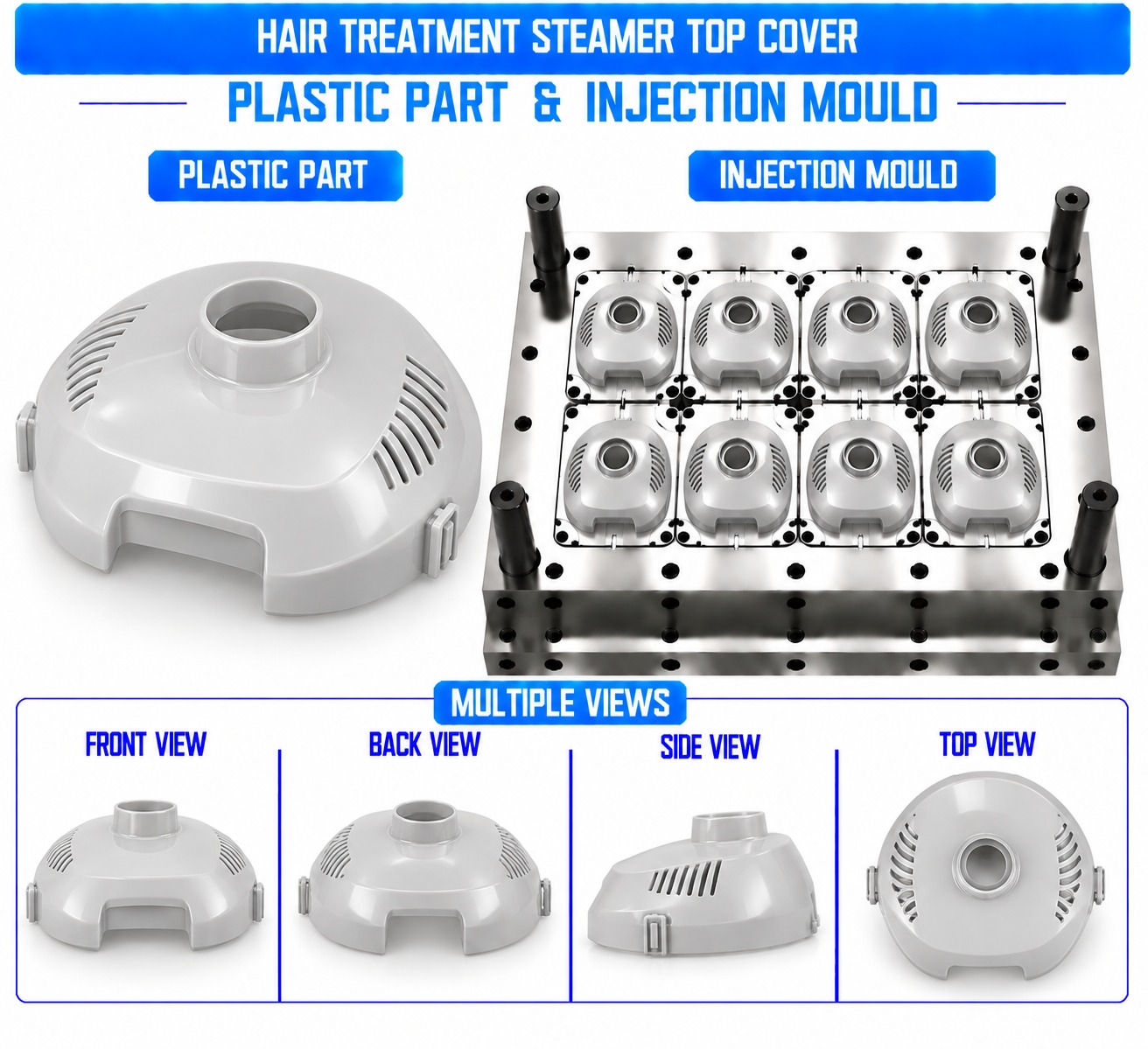 Hair Treatment Steamer Plastic Top Cover Mould and Moulding Service